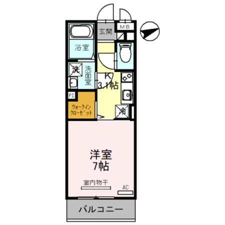 長瀬駅 徒歩5分 2階の物件間取画像